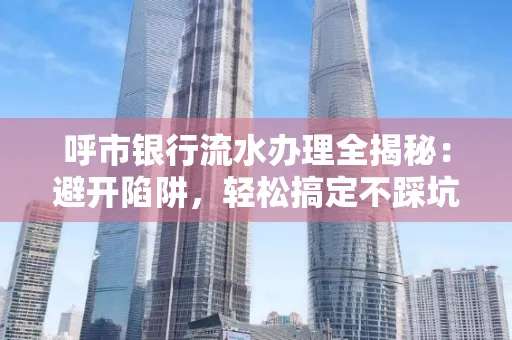 呼市银行流水办理全揭秘：避开陷阱，轻松搞定不踩坑！