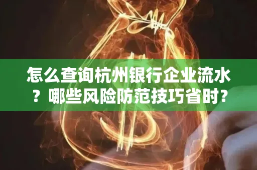 怎么查询杭州银行企业流水？哪些风险防范技巧省时？