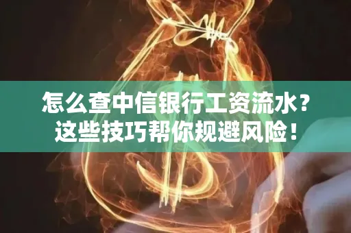 怎么查中信银行工资流水？这些技巧帮你规避风险！